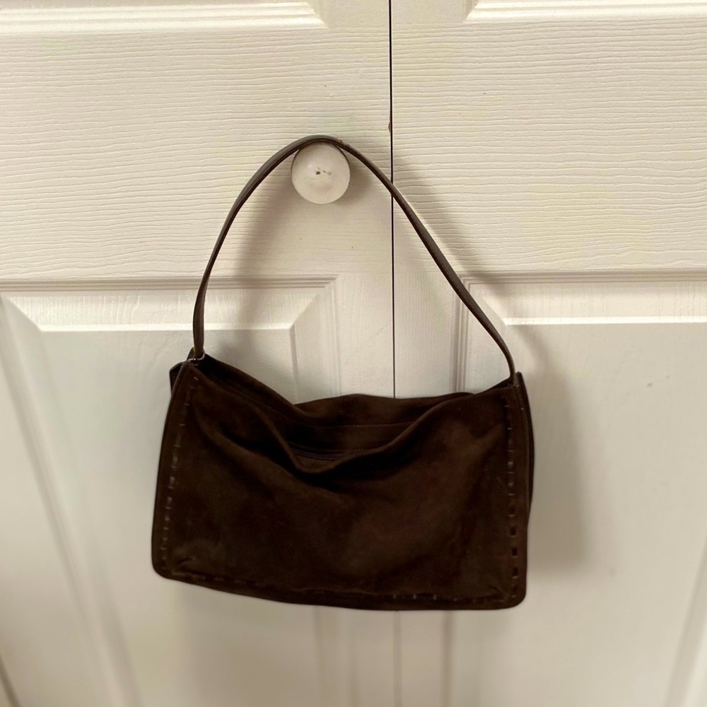 Vintage Coach Y2K Shoulder/Baguette Suede Bag